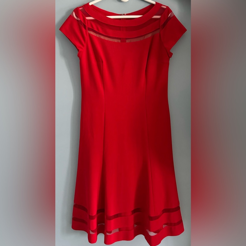 Sara Emanuel Anthropologie Red dress. (Size 12)